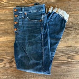 10-inch High Rise Madewell Skinny Jeans